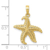 Gold Polished Starfish Pendants