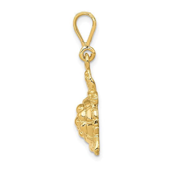 Gold Polished Turtle Pendants