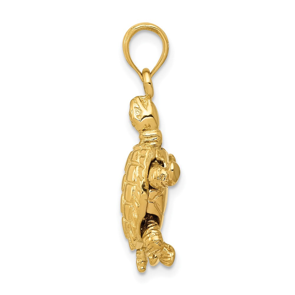 Gold Polished Turtle PendantsC2544