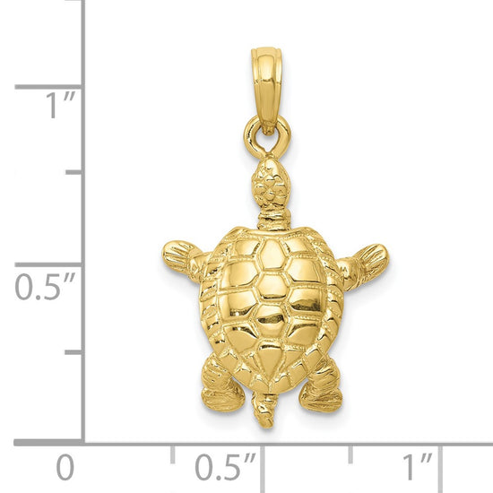 Gold Polished Turtle PendantsC2544