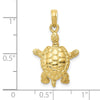 Gold Polished Turtle PendantsC2544