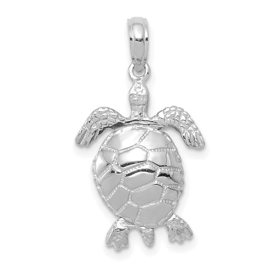 Gold Polished Turtle Pendants