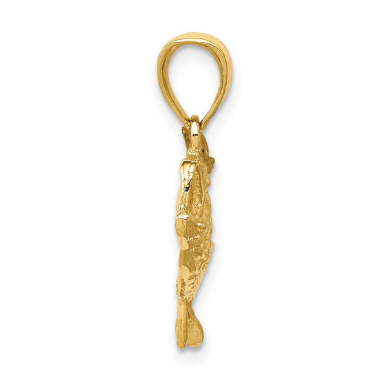 Gold Polished Fish Pendants