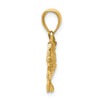 Gold Polished Fish Pendants