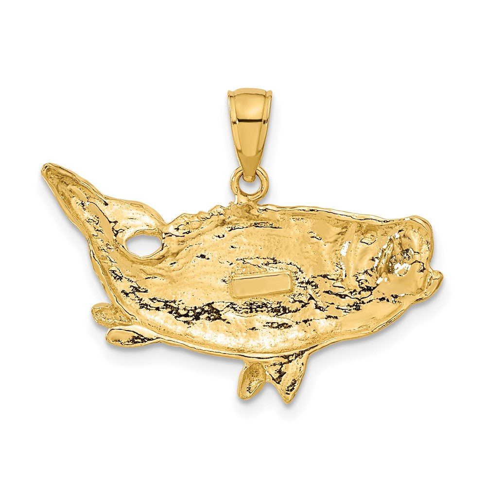Gold Polished Fish Pendants