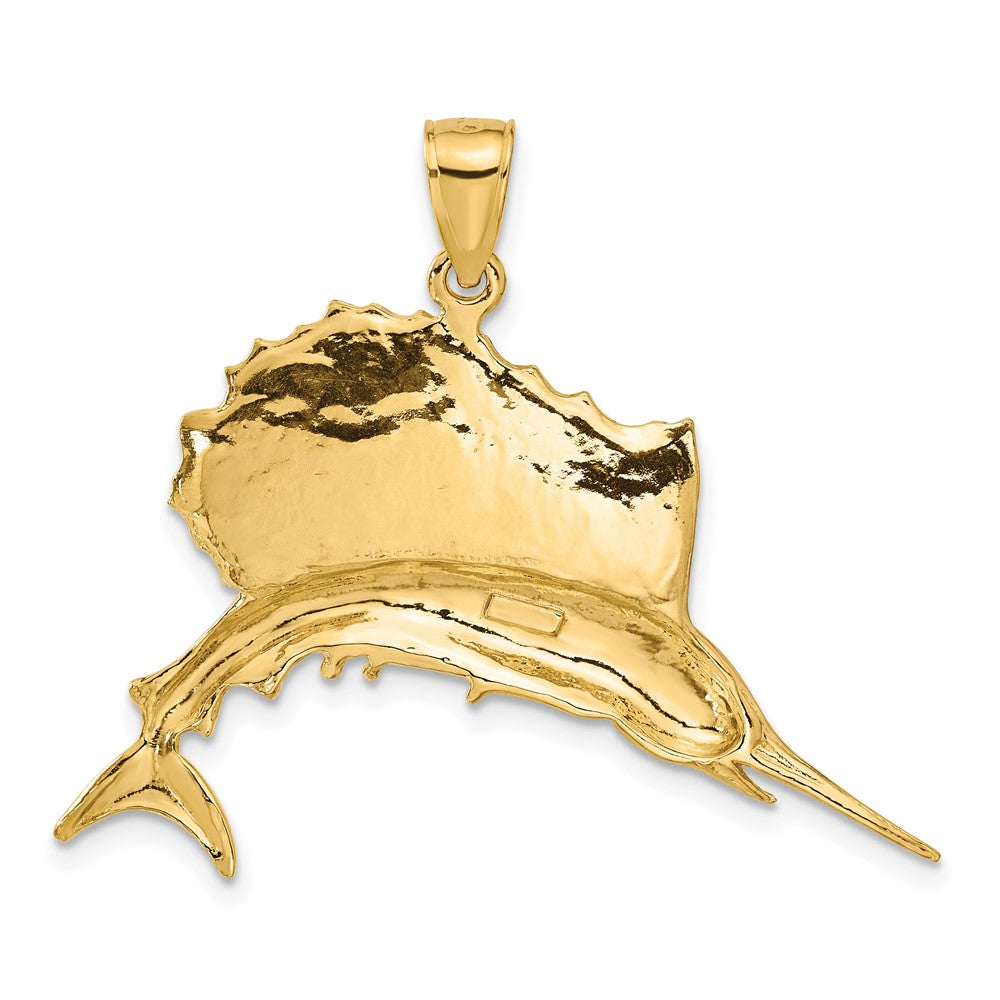 Gold Polished Fish Pendants