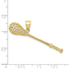 Gold Polished Lacrosse Pendants