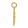 10k Polished Lacrosse Sticks Charm