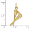 Gold Polished Lacrosse Pendants