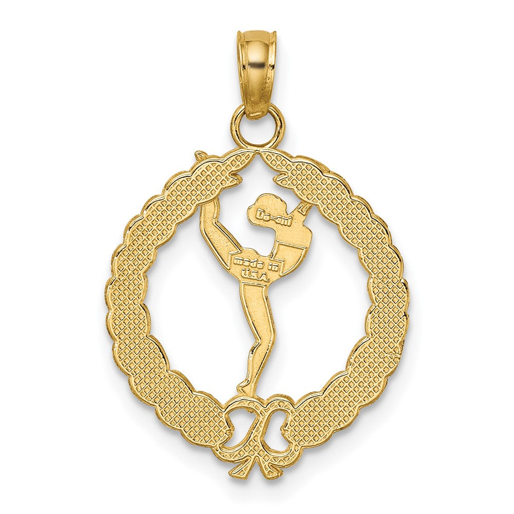 Gold Polished Gymnastics Pendants