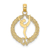 Gold Polished Gymnastics Pendants