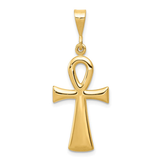 10k Egyptian Ankh Cross Pendant