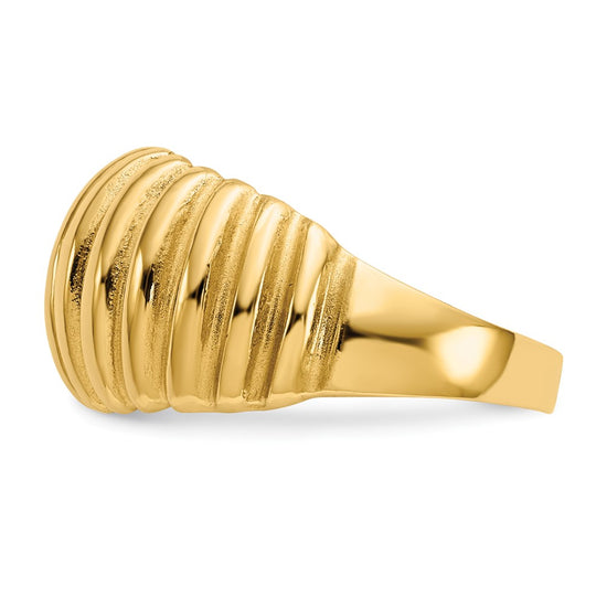 Gold Polished Classic Rings