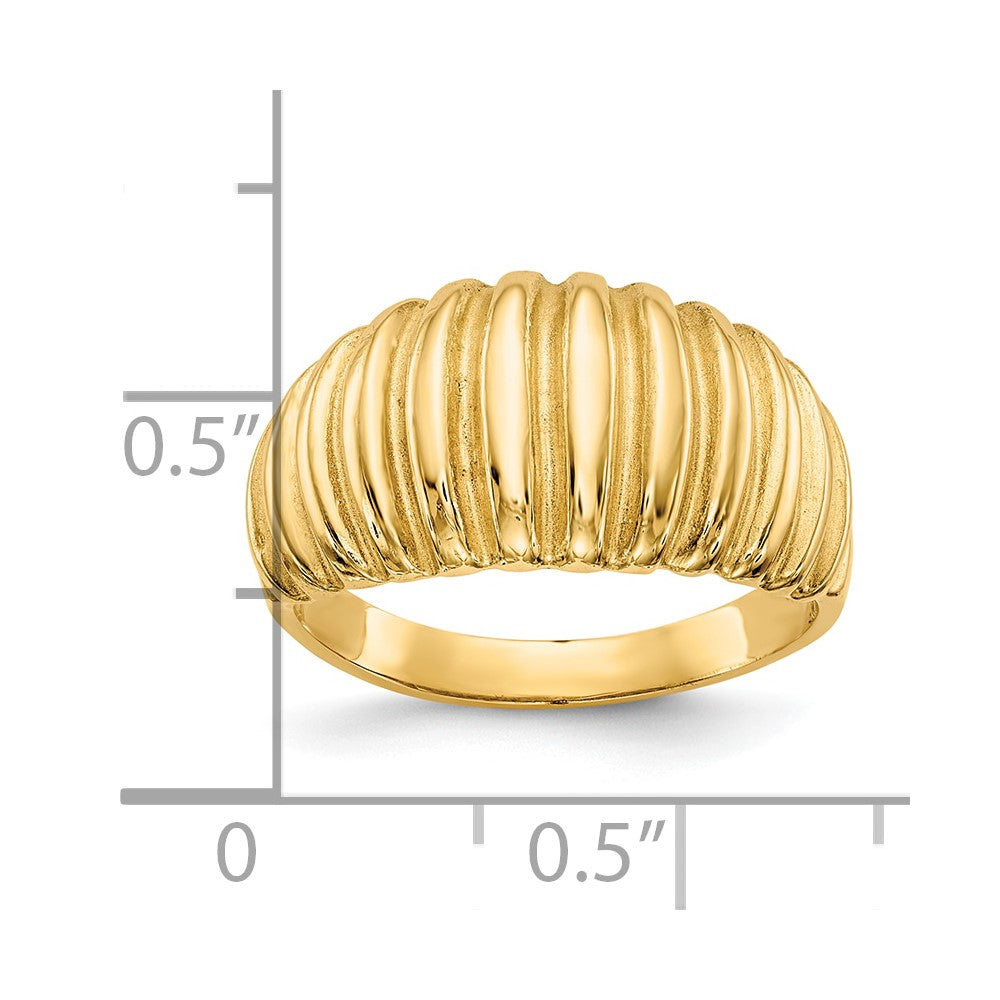 Gold Polished Classic Rings