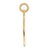 10k Solid Flat-Backed Ankh/Egyptian Cross Pendant