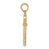 10K Polished 3-D Key Charm