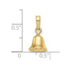 Gold 3D Bell Pendant
