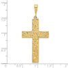 10k Polished Nugget Cross Pendant
