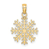 Gold Polished Snowflake Pendants