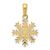Gold Polished Snowflake Pendants
