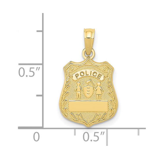 Gold Polished First Responder Pendants