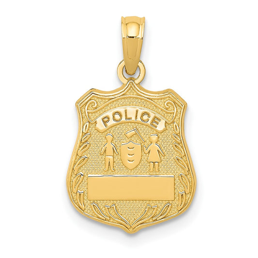 Gold Polished First Responder Pendants