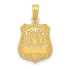 Gold Polished First Responder Pendants
