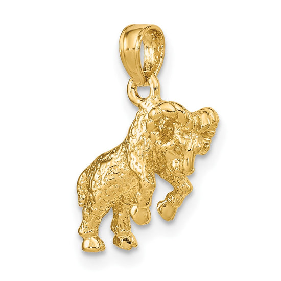 Gold 3D Zodiac Charm