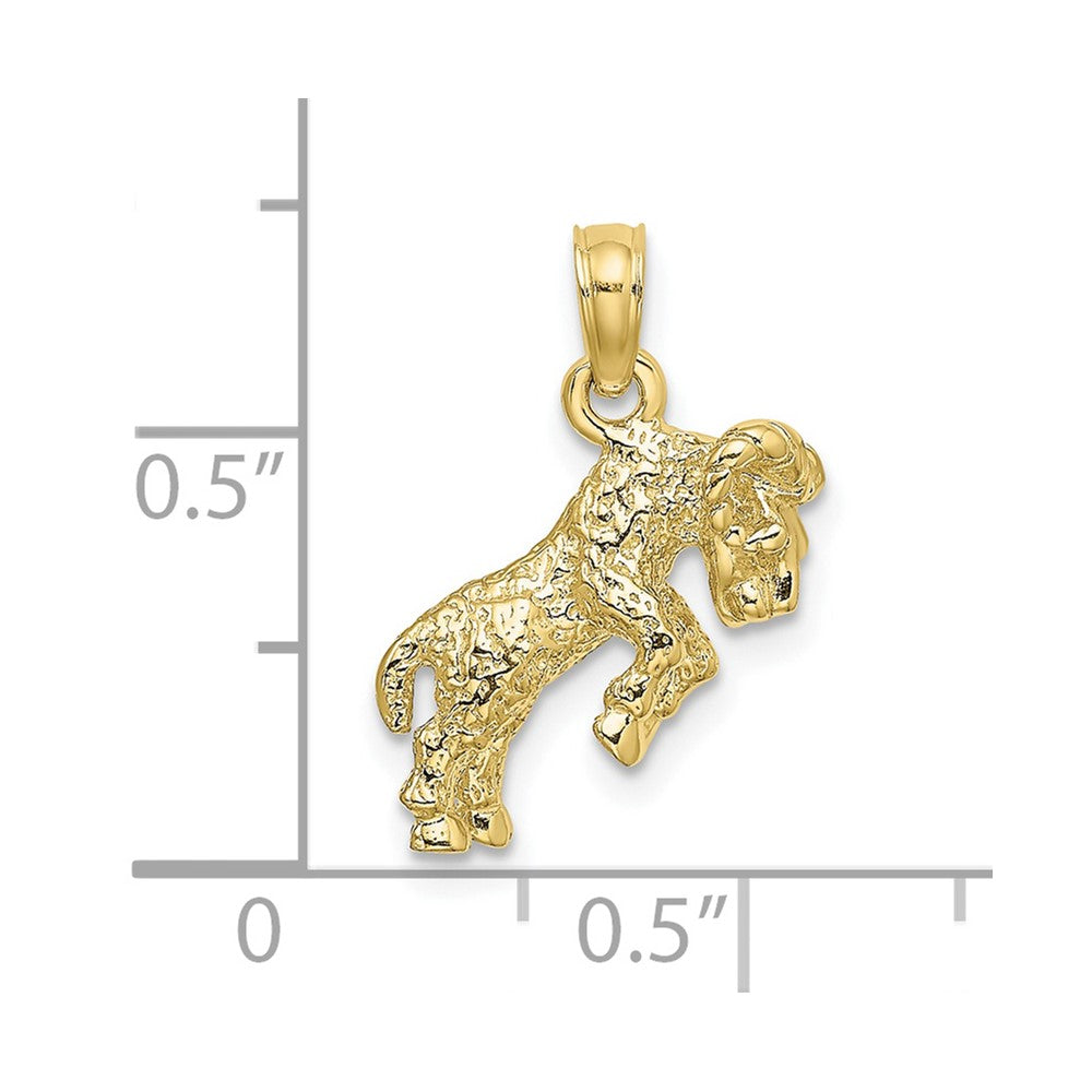 Gold 3D Zodiac Charm