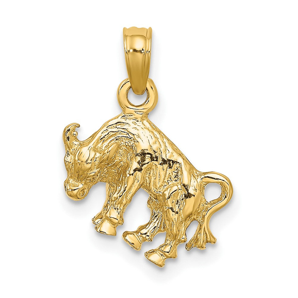 Gold 3D Zodiac Charm