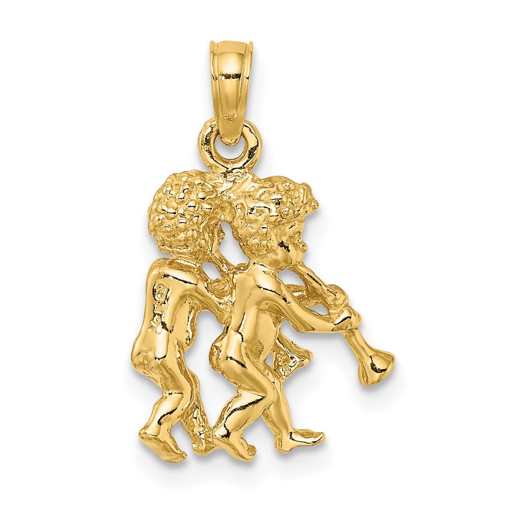 Gold 3D Zodiac Charm