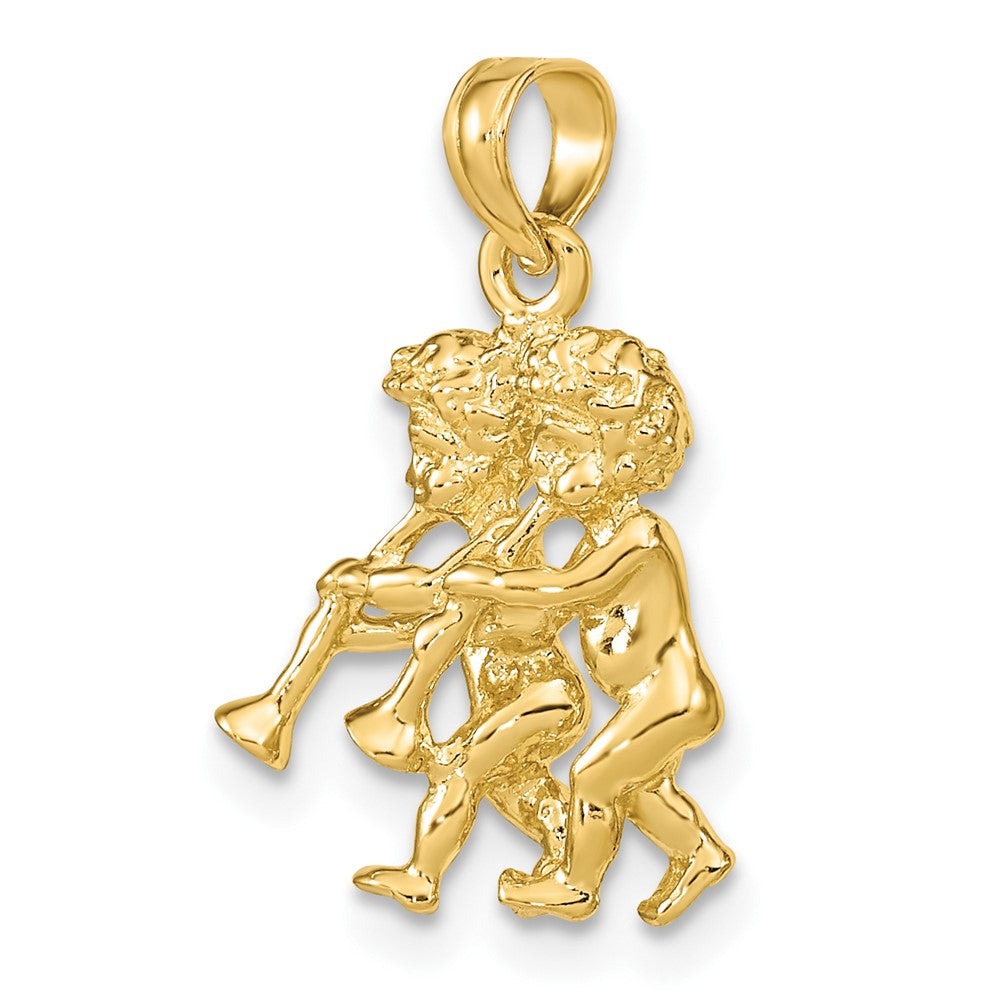 Gold 3D Zodiac Charm
