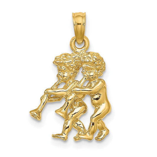 Gold 3D Zodiac Charm