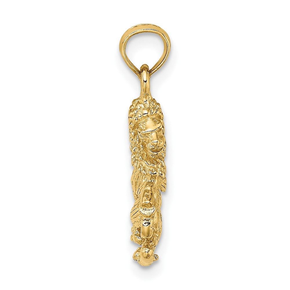 Gold 3D Zodiac Charm