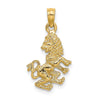 Gold 3D Zodiac Charm