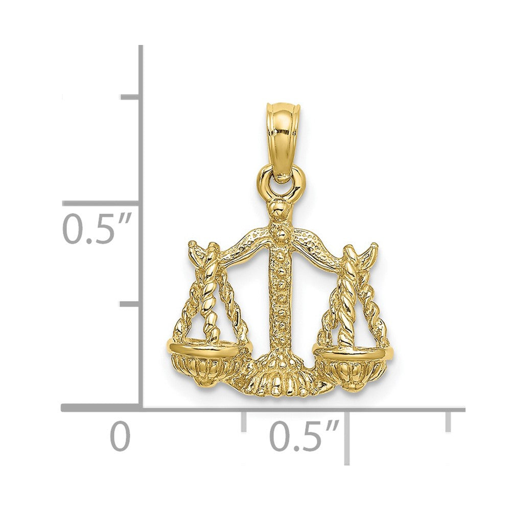 Gold 3D Zodiac Charm