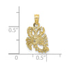 Gold 3D Zodiac Charm