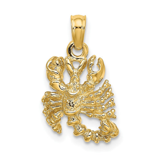 Gold 3D Zodiac Charm