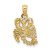 Gold 3D Zodiac Charm