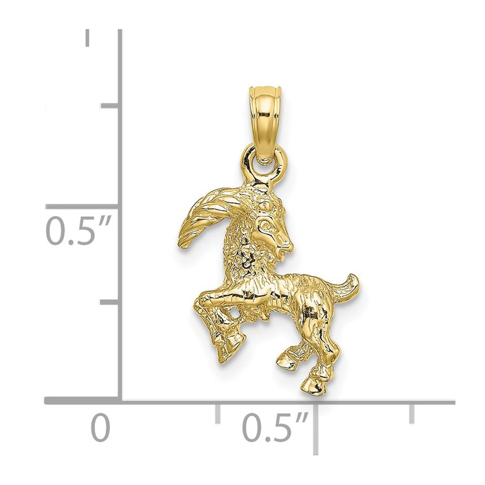 Gold 3D Zodiac Charm