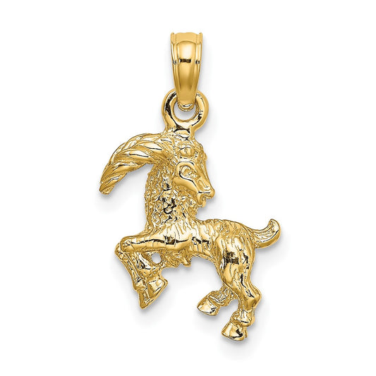 Gold 3D Zodiac Charm
