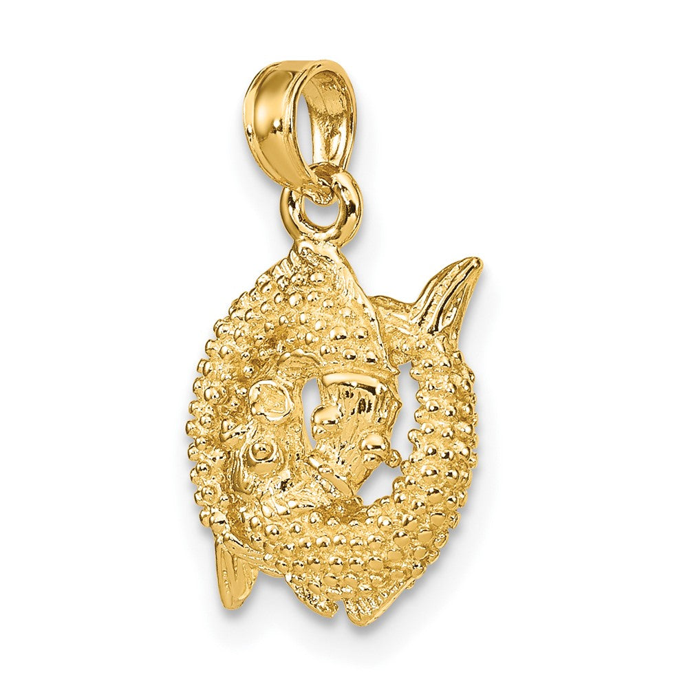 Gold 3D Zodiac Charm