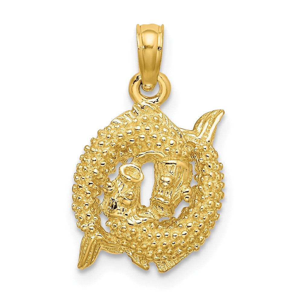 Gold 3D Zodiac Charm