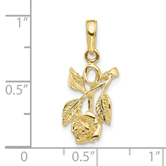Gold Polished Flower Pendants