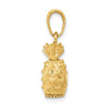 10k 3-D Pineapple Pendant