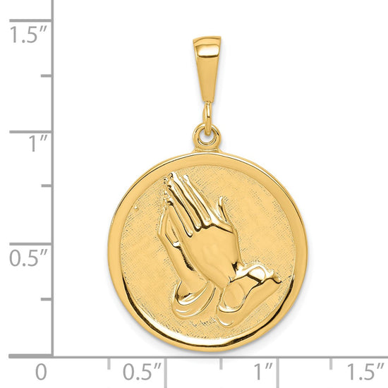 Gold Praying Hands Pendants