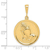 Gold Praying Hands Pendants
