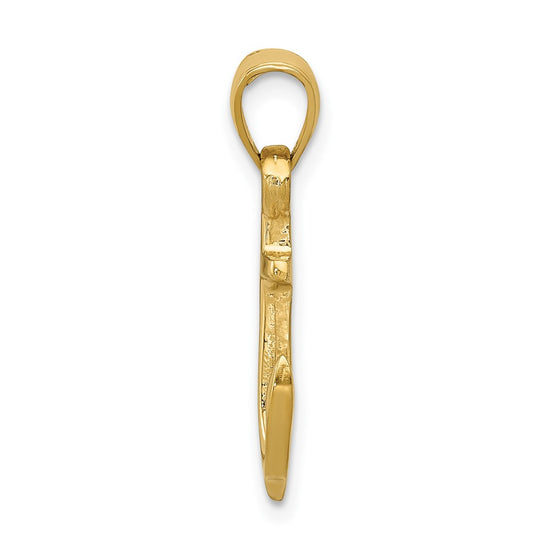 Gold Polished Anchor Pendants