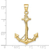 Gold Polished Anchor Pendants