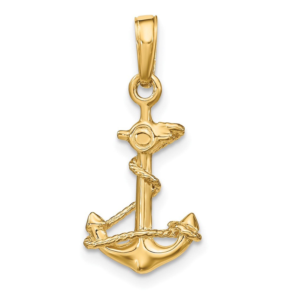 Gold Polished Anchor Pendants